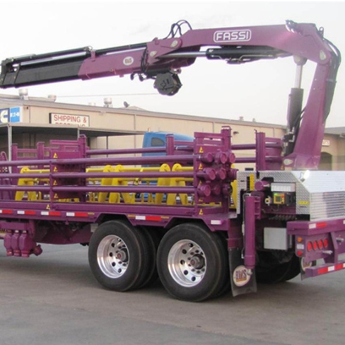 Purple truck for energy and oilfield industry