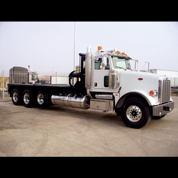 Peterbilt truck with flatbed body