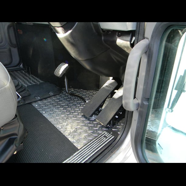 Close up of truck pedals