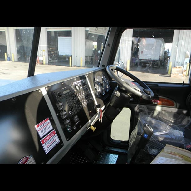 Side view of second steering wheel